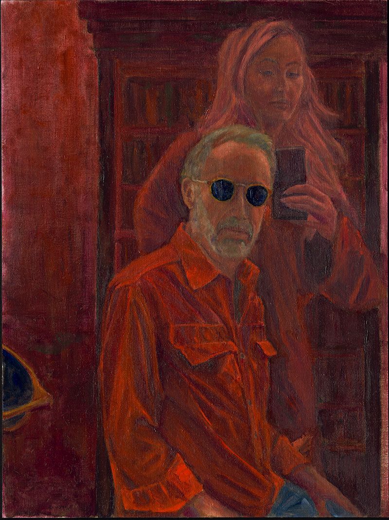 Red self portrait